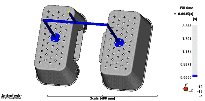 Moldflow simulation and DFM analysis for precision injection molding parts.